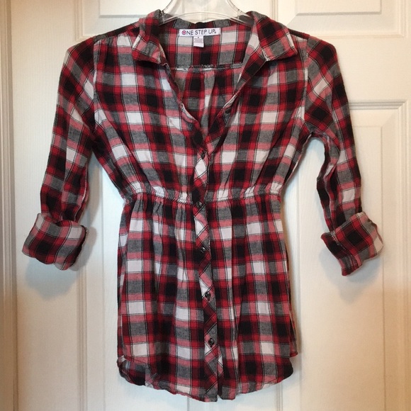 Plaid Button-Down Shirt - Picture 1 of 3